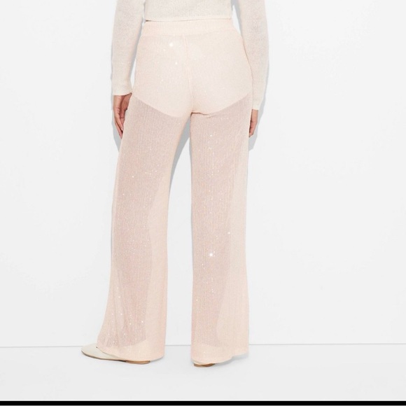 💜 NWT Wild Fable Sequin Wide-Leg Pants - Picture 2 of 2